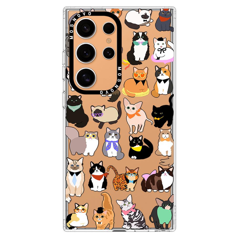 Cute Cats Phone Case - Samsung Galaxy S24 Ultra Case - MOSNOVO