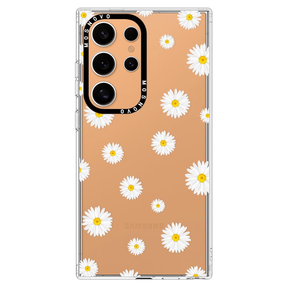 Daisy Floral Flower Phone Case - Samsung Galaxy S24 Ultra Case - MOSNOVO