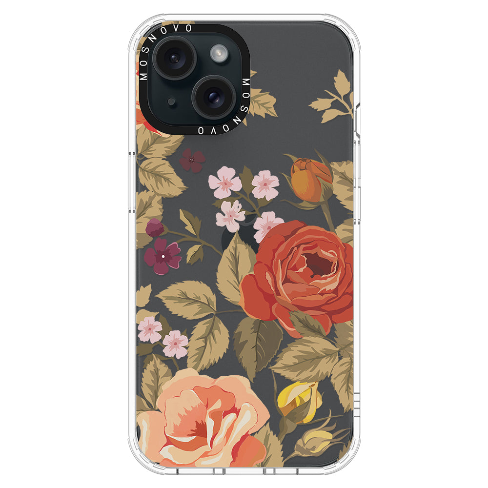 Vintage Roses Phone Case - iPhone 15 Plus Case - MOSNOVO