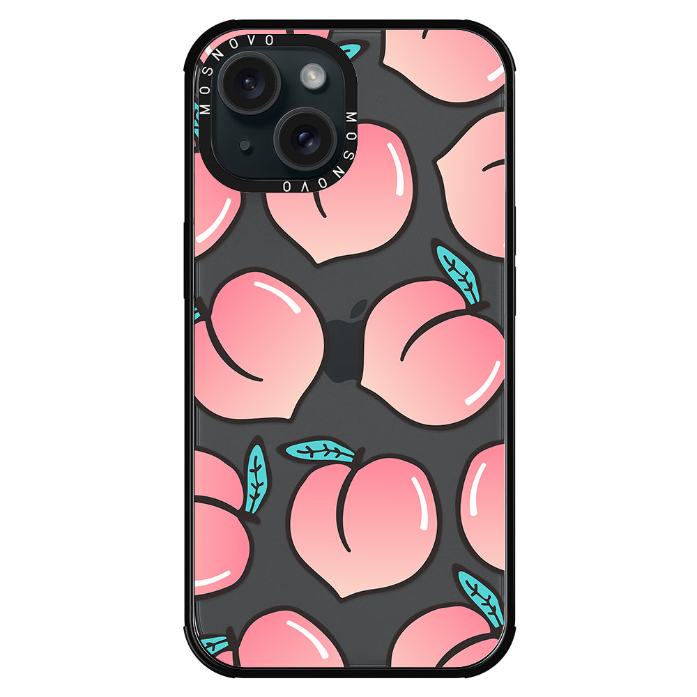 Cute Peach Phone Case - iPhone 15 Case - MOSNOVO