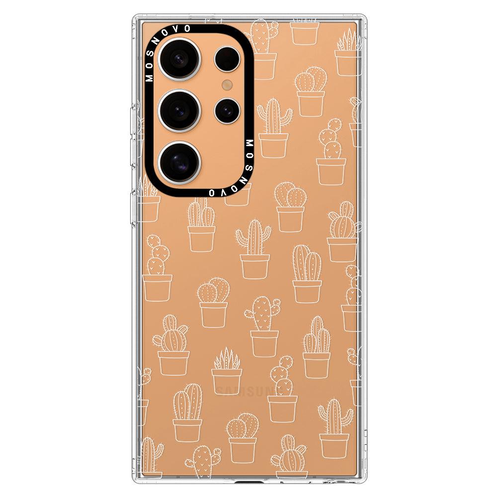 Little Potted Cactus Phone Case - Samsung Galaxy S24 Ultra Case - MOSNOVO