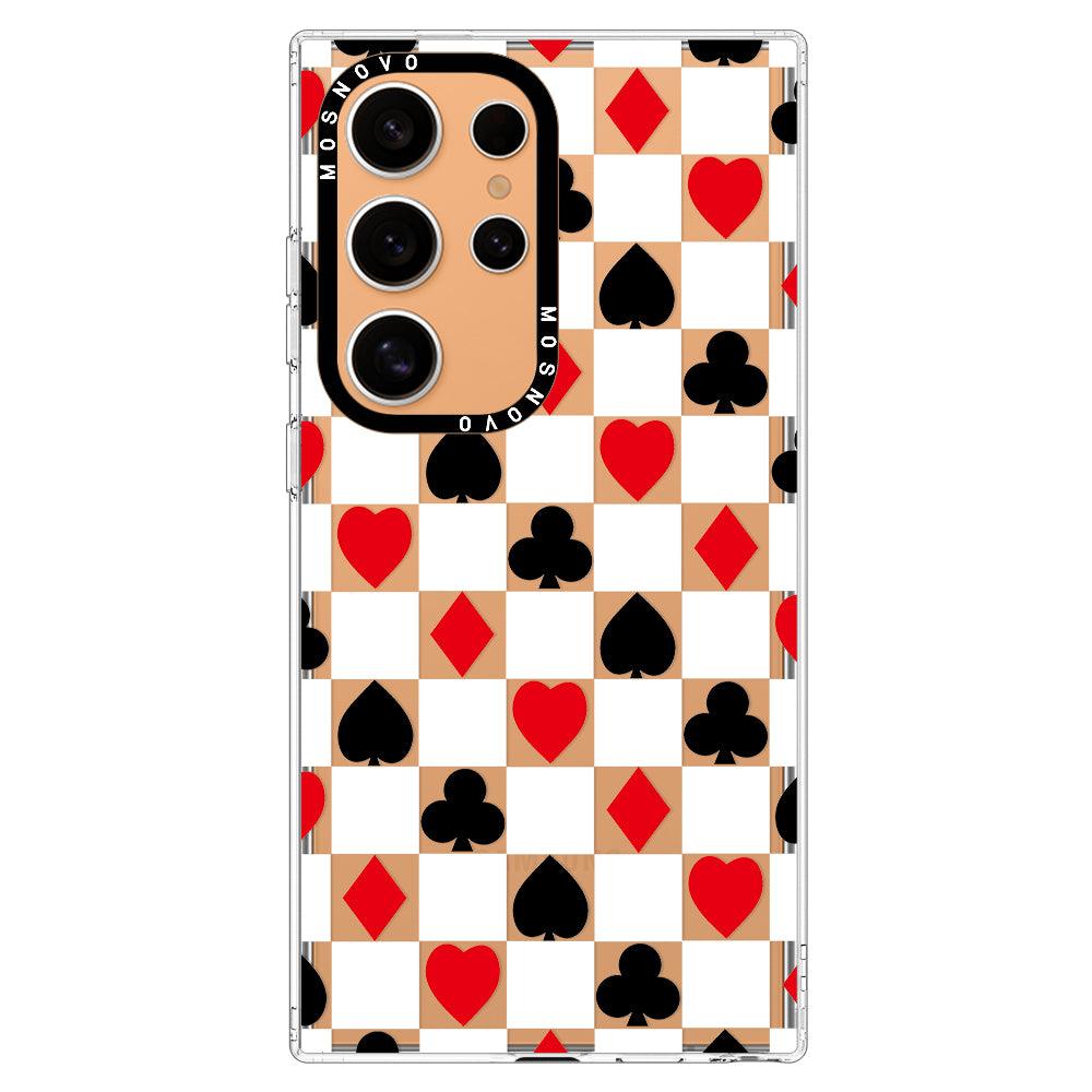 Checker Poker Phone Case - Samsung Galaxy S24 Ultra Case - MOSNOVO