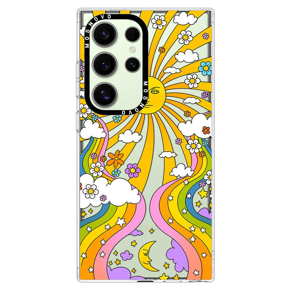 70's Psychedelic Groovy Art Phone Case - Samsung Galaxy S24 Ultra Case - MOSNOVO