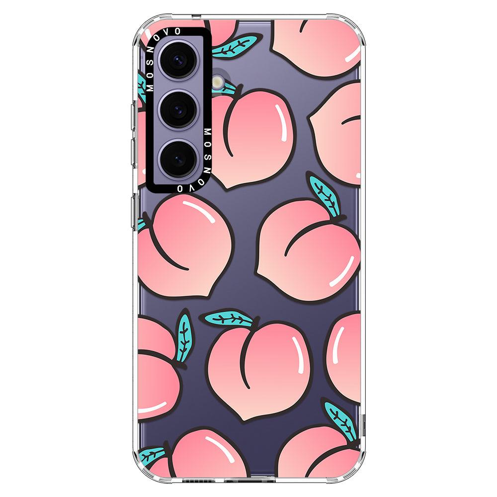 Cute Peach Phone Case - Samsung Galaxy S24 Plus Case - MOSNOVO