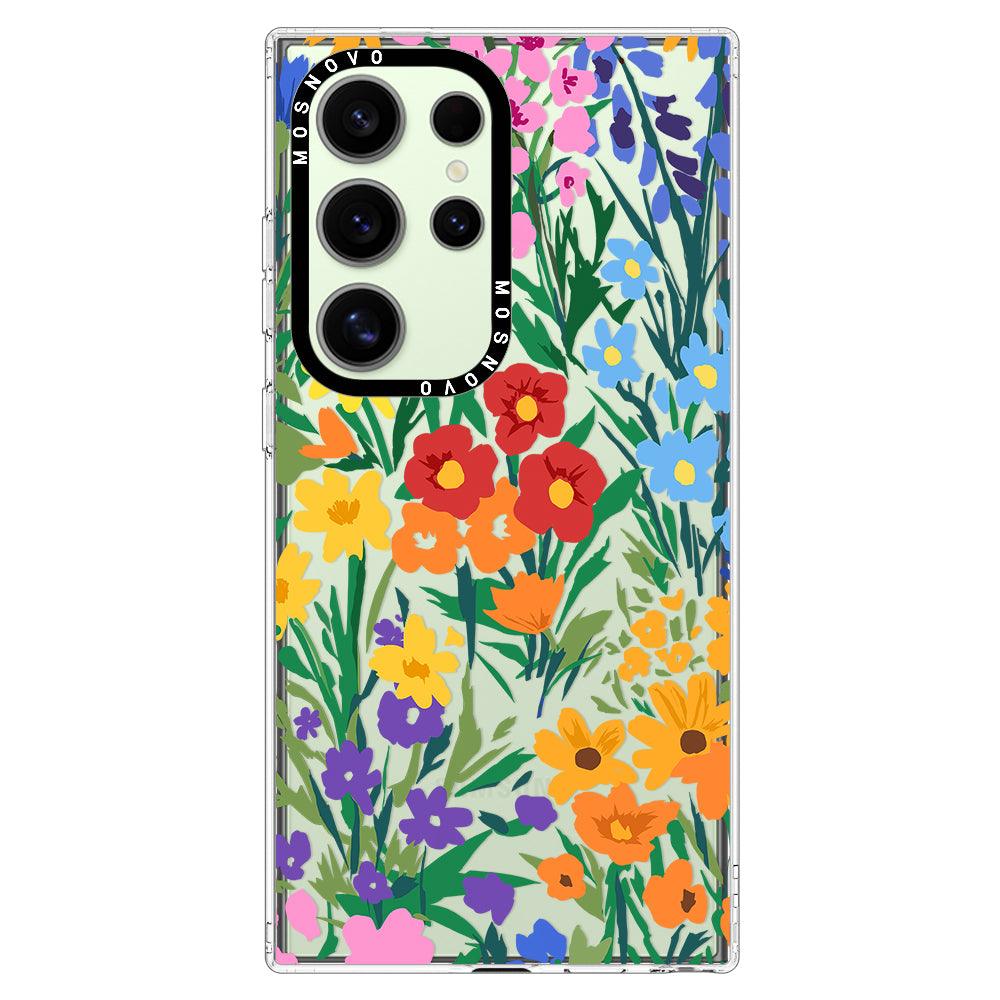 Spring Botanical Flower Phone Case - Samsung Galaxy S24 Ultra Case - MOSNOVO