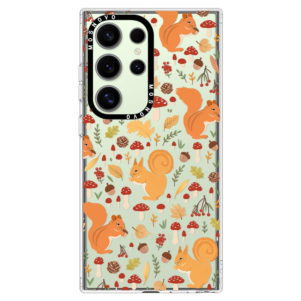 Autumn Squirrel Phone Case - Samsung Galaxy S24 Ultra Case - MOSNOVO