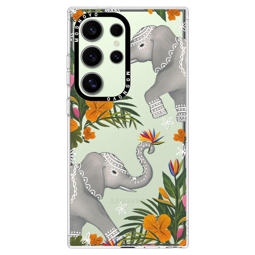 Tribal Elephant Phone Case - Samsung Galaxy S24 Ultra Case - MOSNOVO