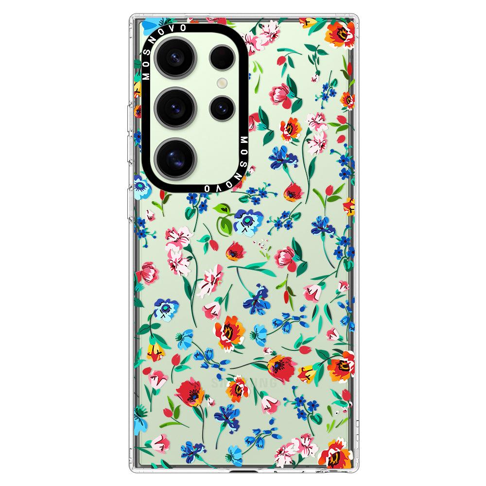 Little Wild Flower Phone Case - Samsung Galaxy S24 Ultra Case - MOSNOVO