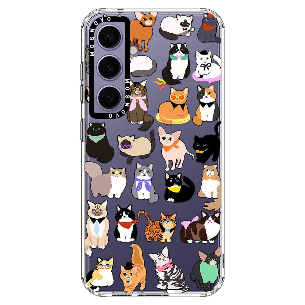 Cute Cats Phone Case - Samsung Galaxy S24 Plus Case - MOSNOVO