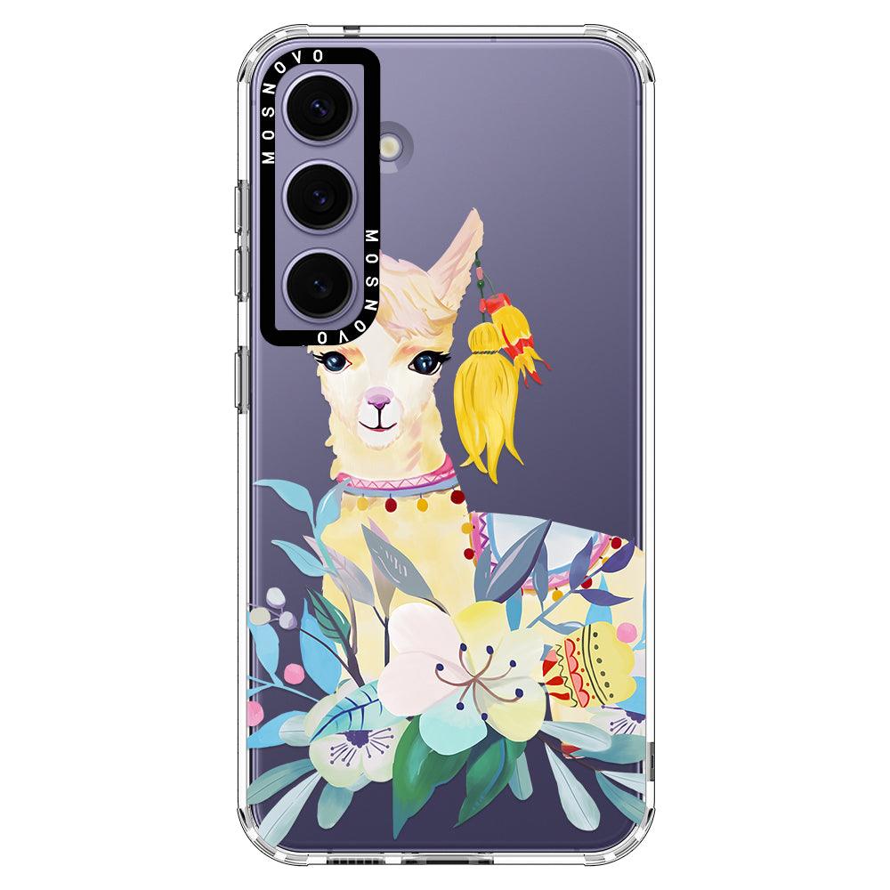 Boho Llama Phone Case - Samsung Galaxy S24 Plus Case - MOSNOVO