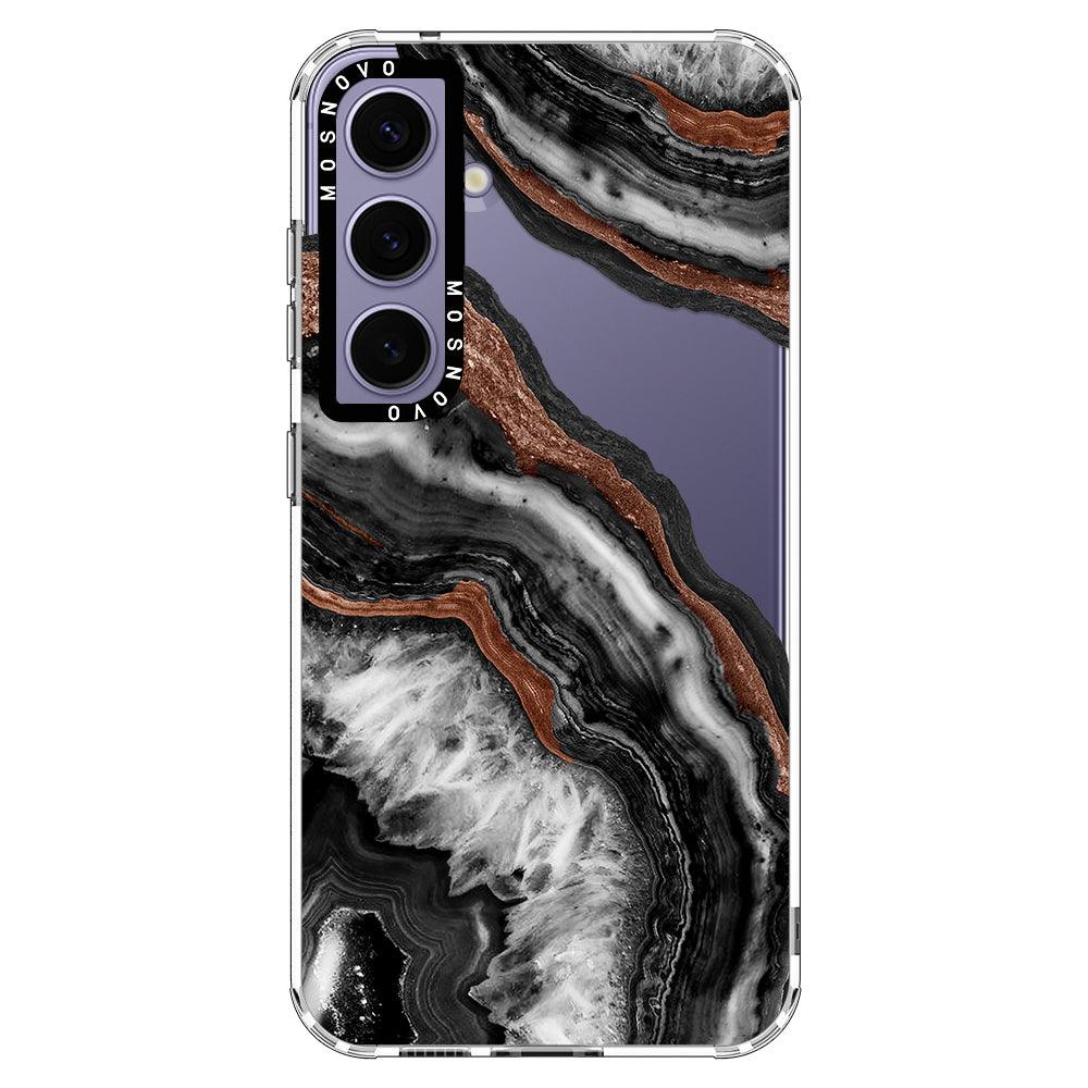 Black Agate Phone Case - Samsung Galaxy S24 Plus Case - MOSNOVO