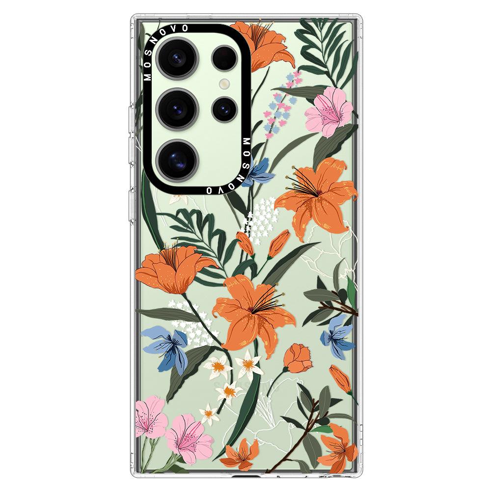 Lily Garden Phone Case - Samsung Galaxy S24 Ultra Case - MOSNOVO