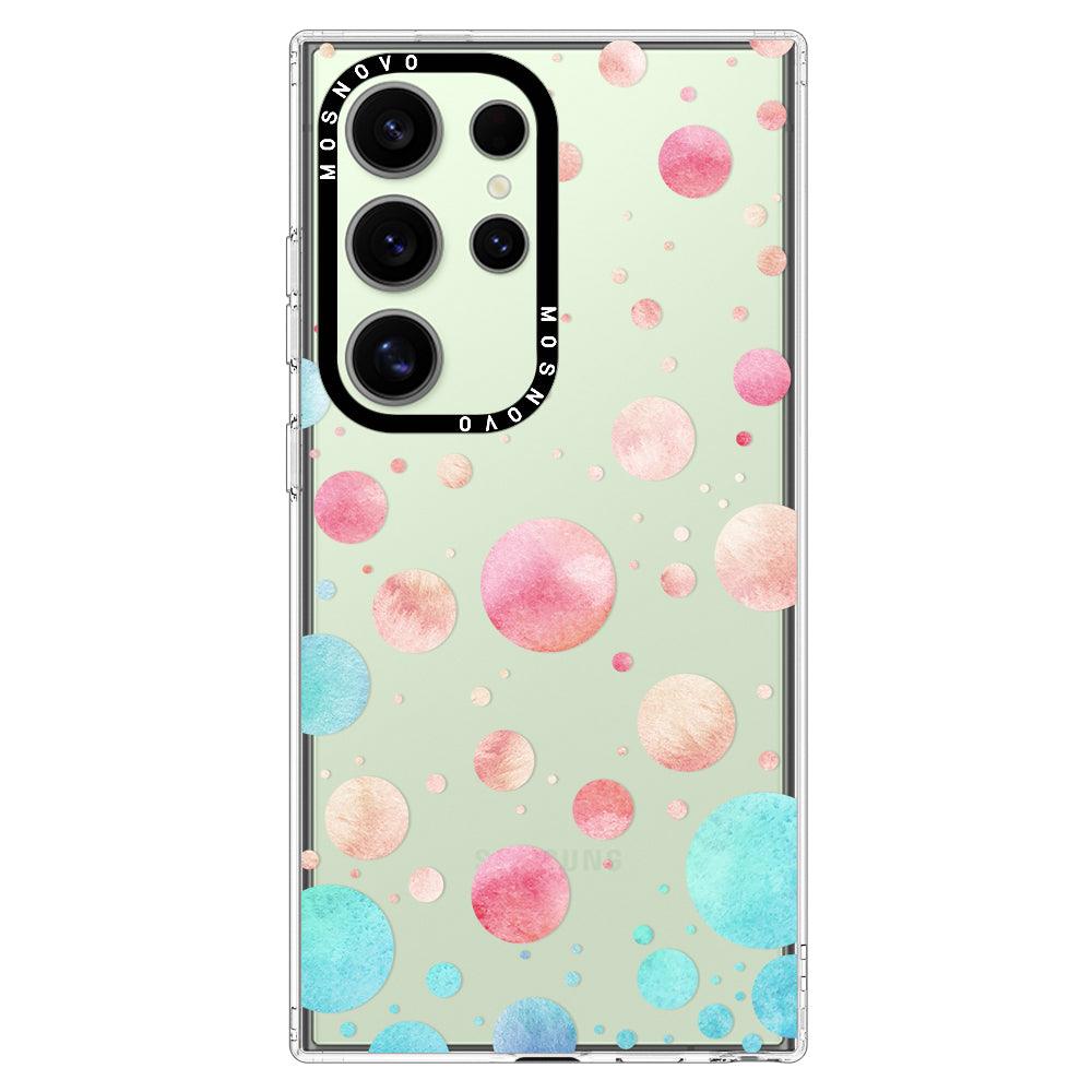 Watercolor Polka Dot Phone Case - Samsung Galaxy S24 Ultra Case - MOSNOVO