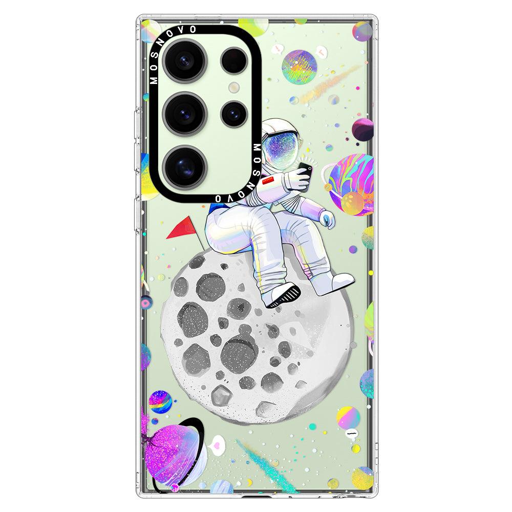 Astronaut Selfie Phone Case - Samsung Galaxy S24 Ultra Case - MOSNOVO