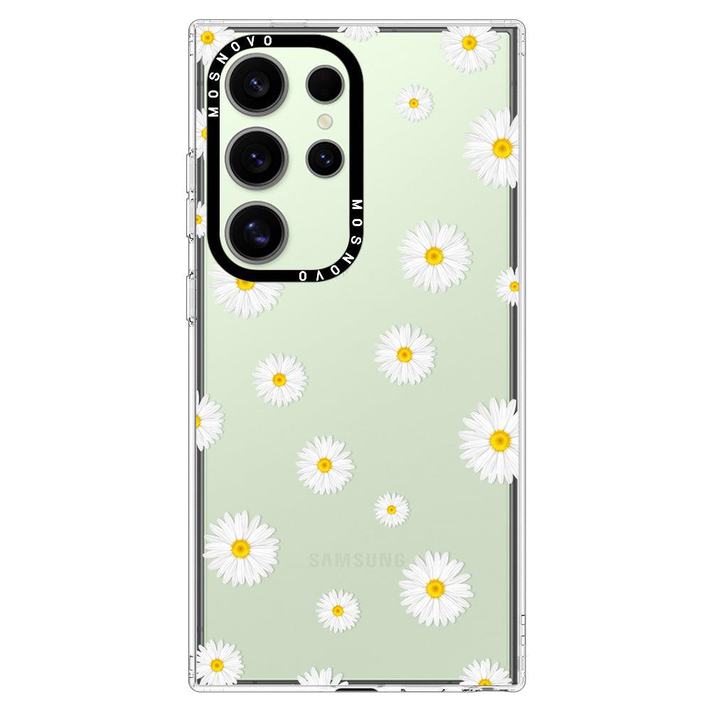 Daisy Floral Flower Phone Case - Samsung Galaxy S24 Ultra Case - MOSNOVO