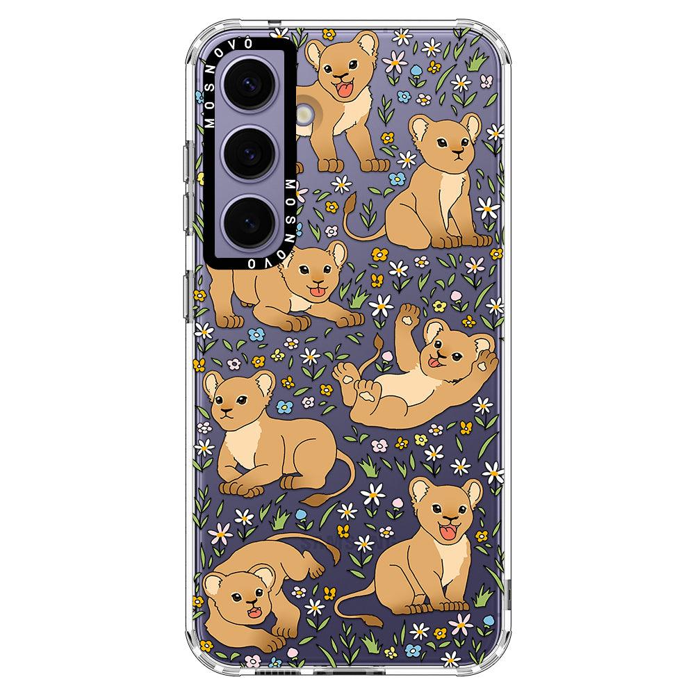 Cute Lions Phone Case - Samsung Galaxy S24 Plus Case - MOSNOVO