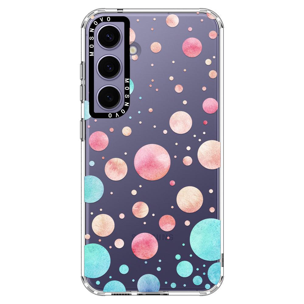 Watercolor Polka Dot Phone Case - Samsung Galaxy S24 Case - MOSNOVO