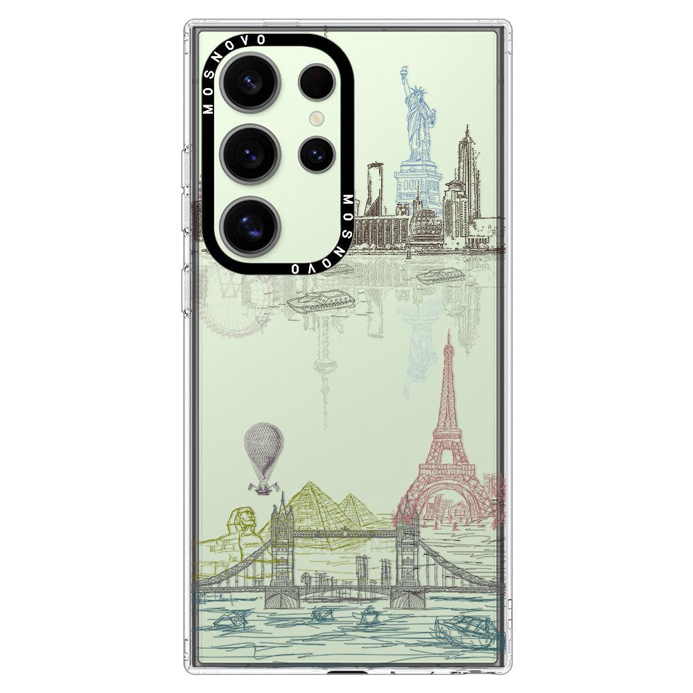 World Landscape Phone Case - Samsung Galaxy S24 Ultra Case - MOSNOVO