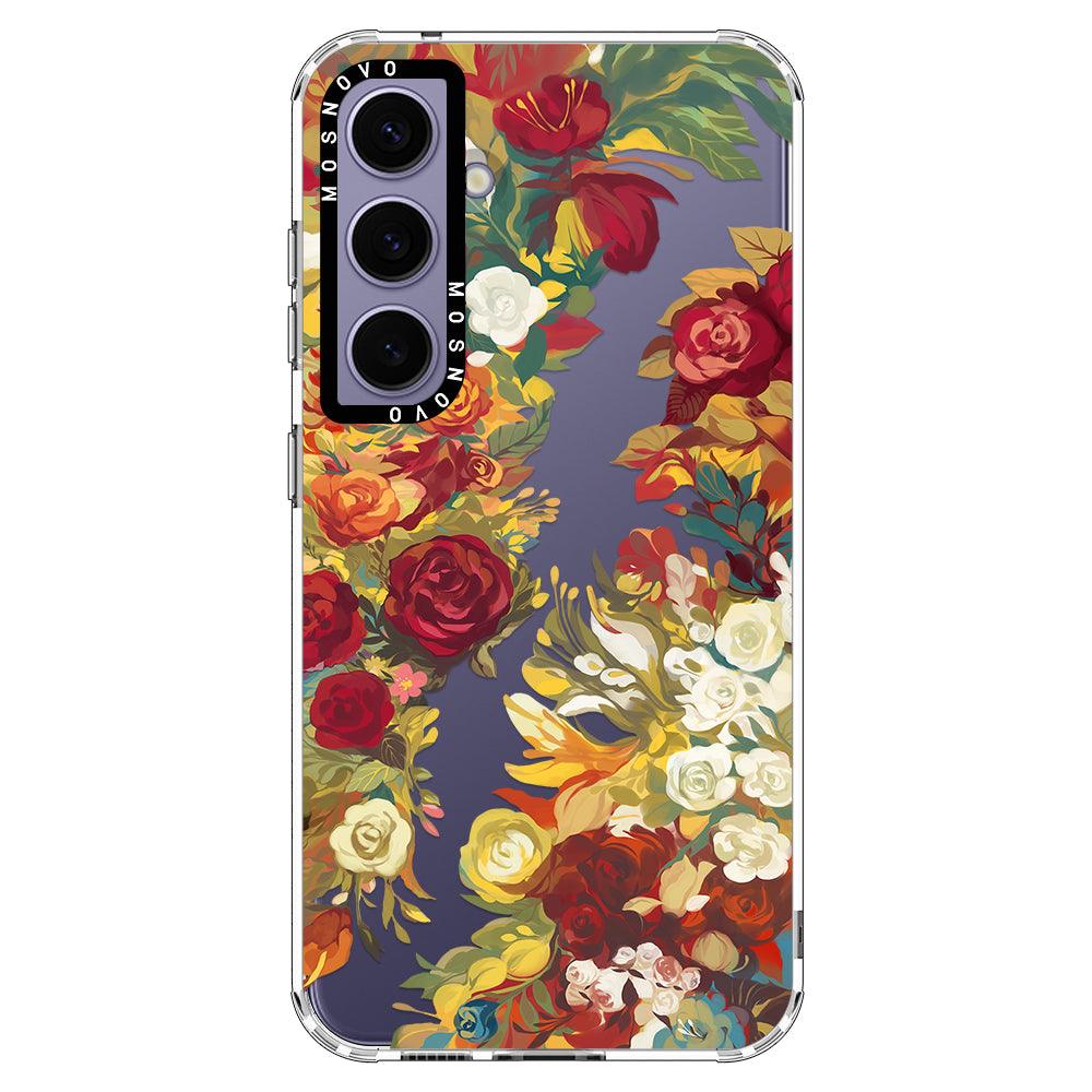 Vintage Flower Garden Phone Case - Samsung Galaxy S24 Case - MOSNOVO