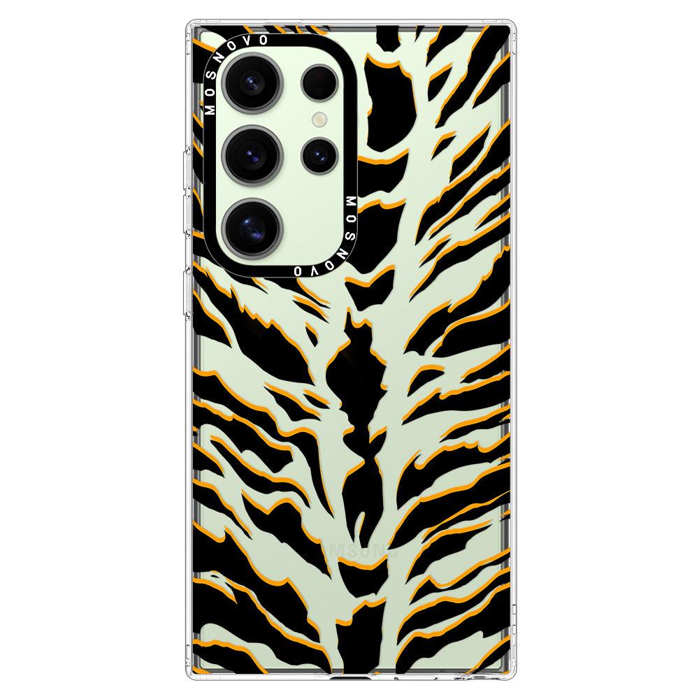 Tiger Print Phone Case - Samsung Galaxy S24 Ultra Case - MOSNOVO