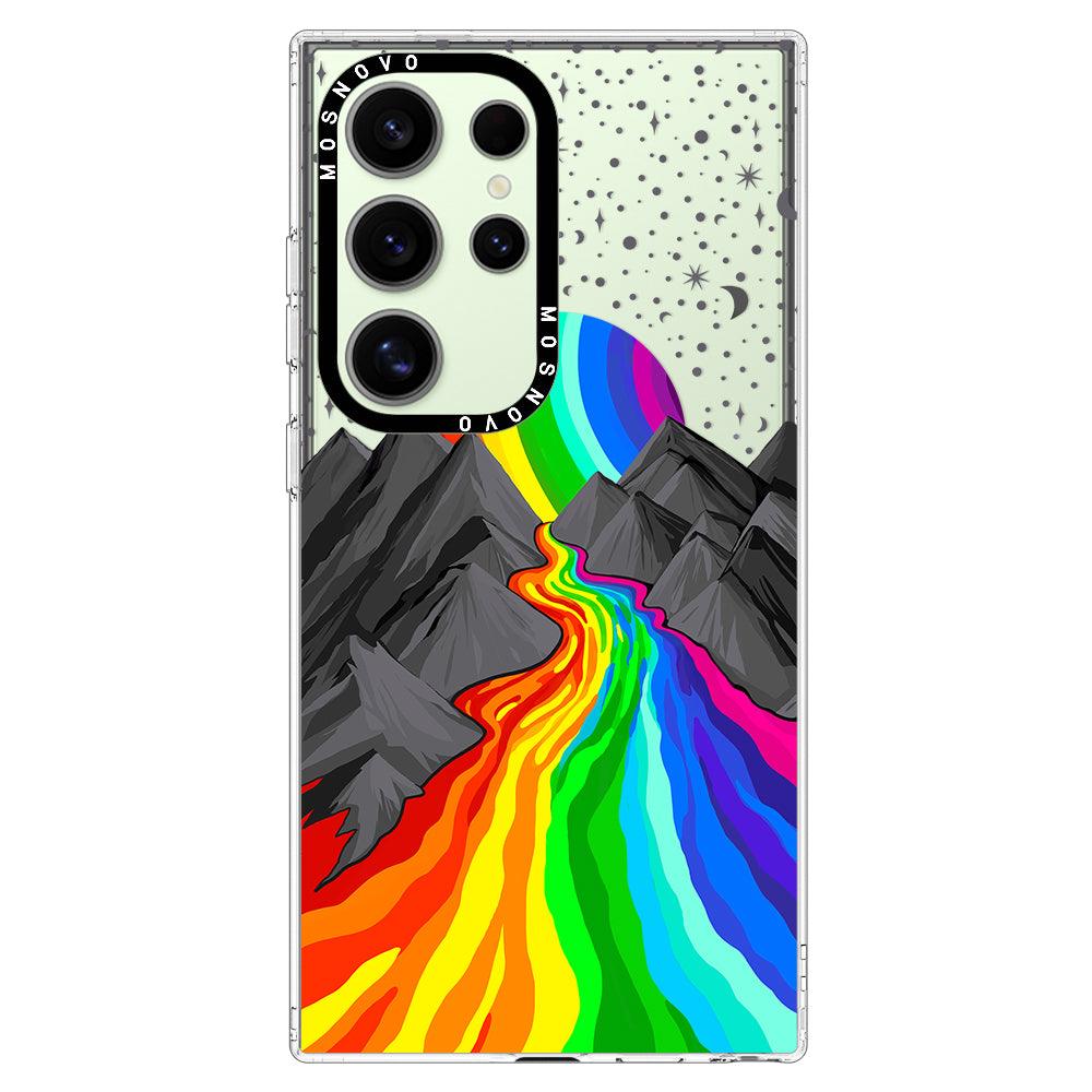 Rainbow Volcano Phone Case - Samsung Galaxy S24 Ultra Case - MOSNOVO