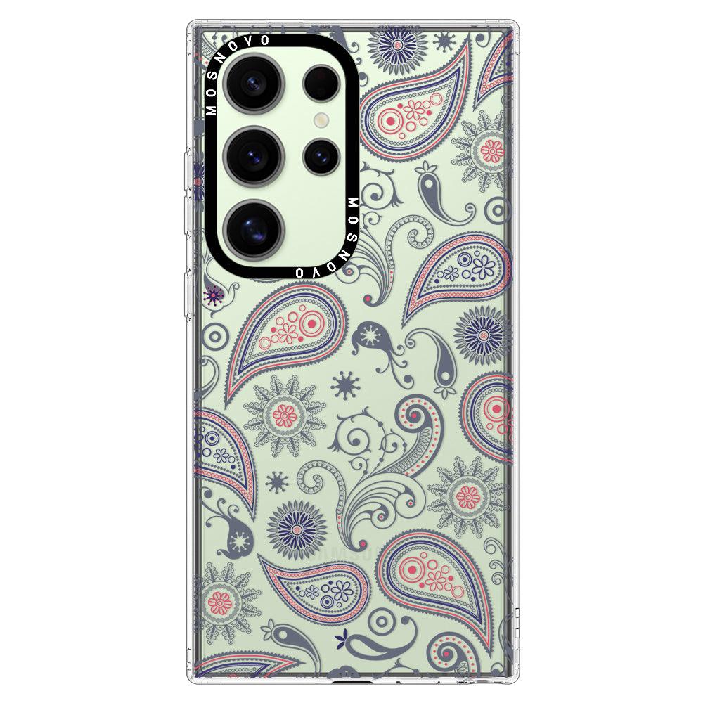 Paisley Phone Case - Samsung Galaxy S24 Ultra Case - MOSNOVO