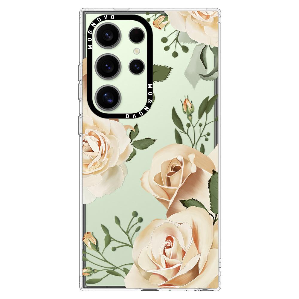 Champagne Rose Phone Case - Samsung Galaxy S24 Ultra Case - MOSNOVO