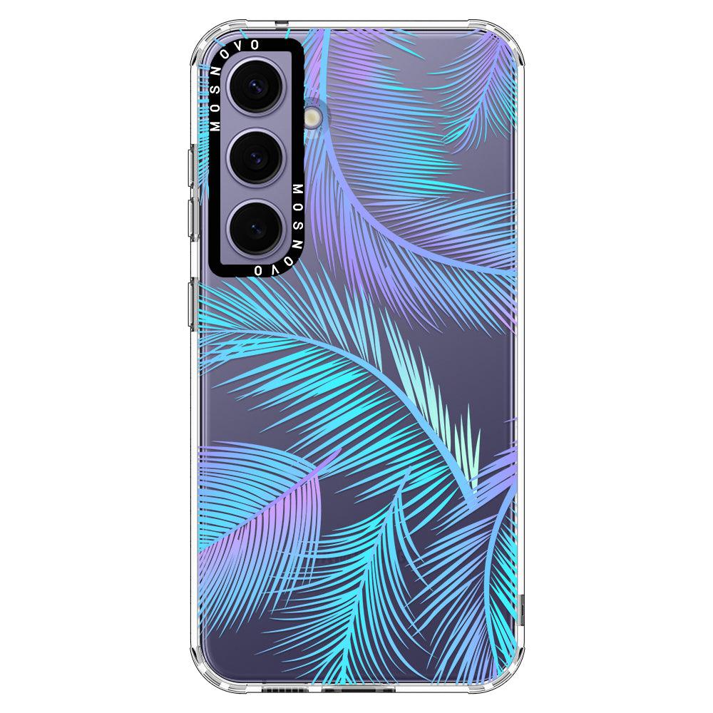 Gradient Tropical Palm Leaf Phone Case - Samsung Galaxy S24 Case - MOSNOVO