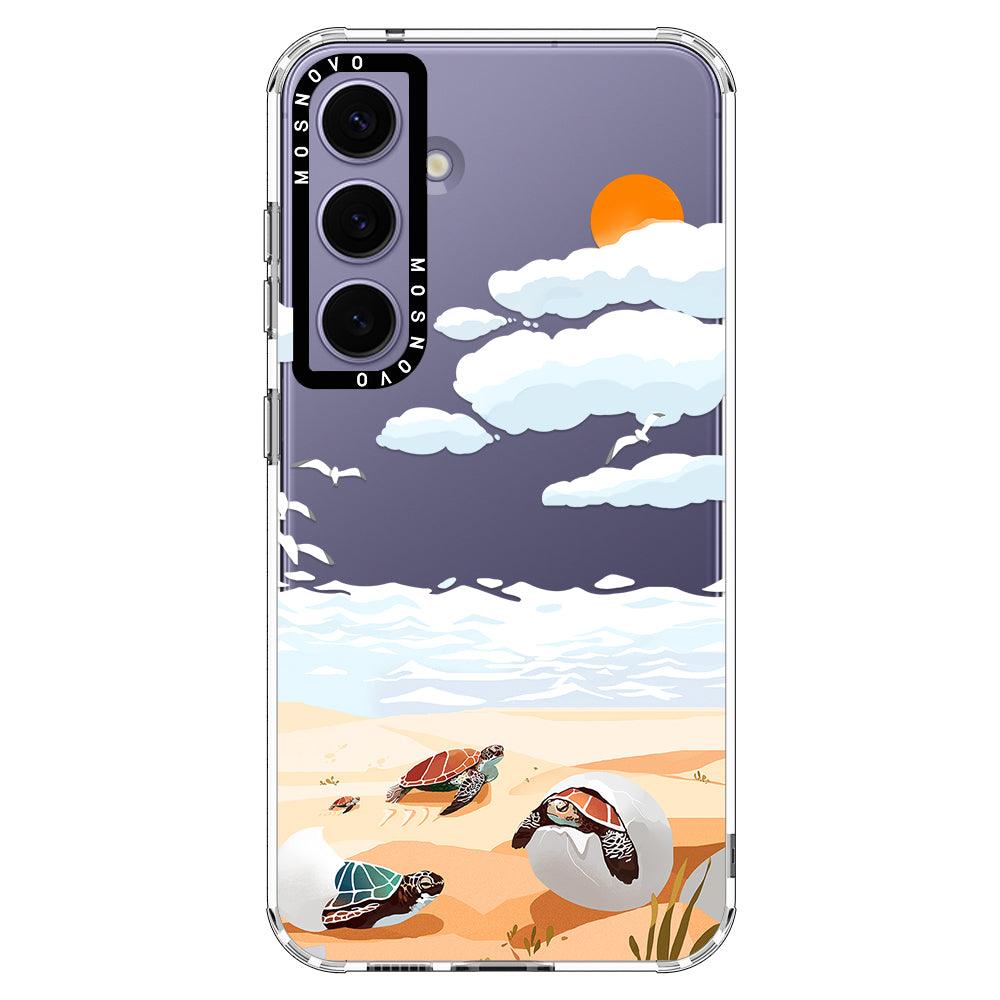 Baby Sea Turtle Phone Case - Samsung Galaxy S24 Case - MOSNOVO