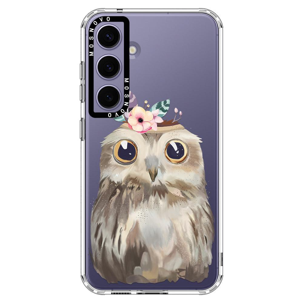 Cute Owl Phone Case - Samsung Galaxy S24 Plus Case - MOSNOVO