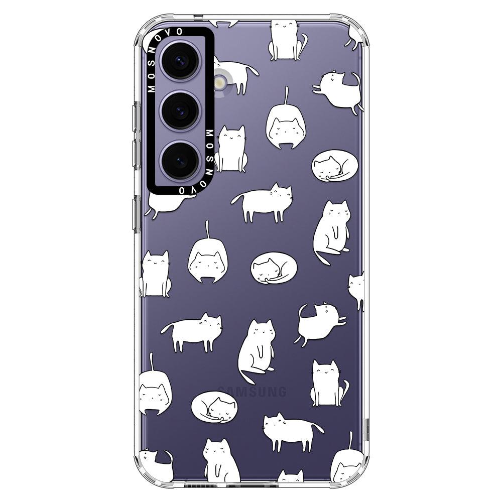 Kawaii Cat Phone Case - Samsung Galaxy S24 Plus Case - MOSNOVO