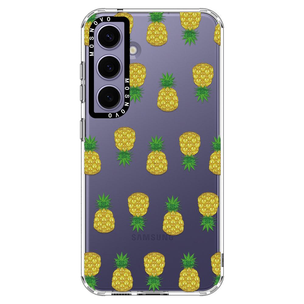 Cute Hawaiian Pineapple Phone Case - Samsung Galaxy S24 Case - MOSNOVO