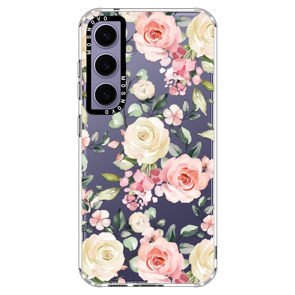 Watercolor Floral Phone Case - Samsung Galaxy S24 Case - MOSNOVO