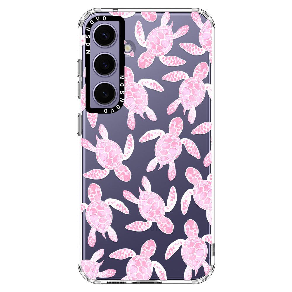 Pink Turtle Phone Case - Samsung Galaxy S24 Plus Case