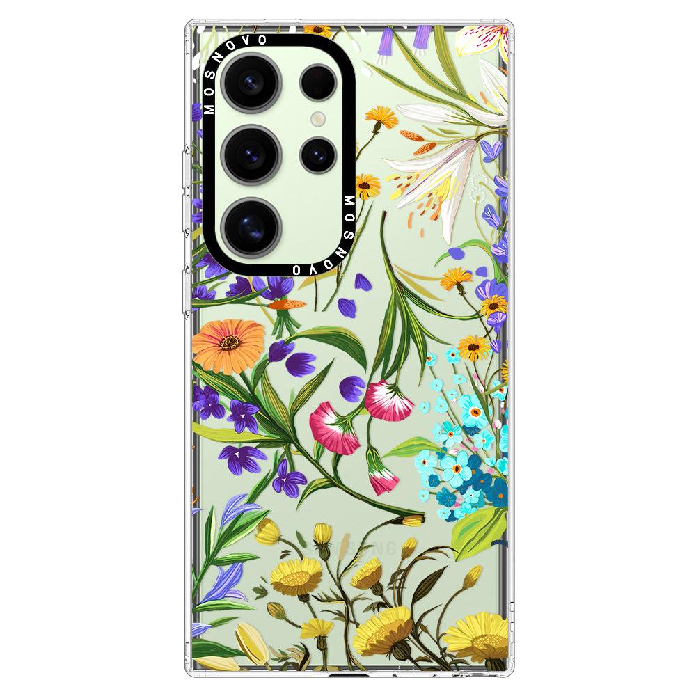 Floral Garden Phone Case - Samsung Galaxy S24 Ultra Case - MOSNOVO