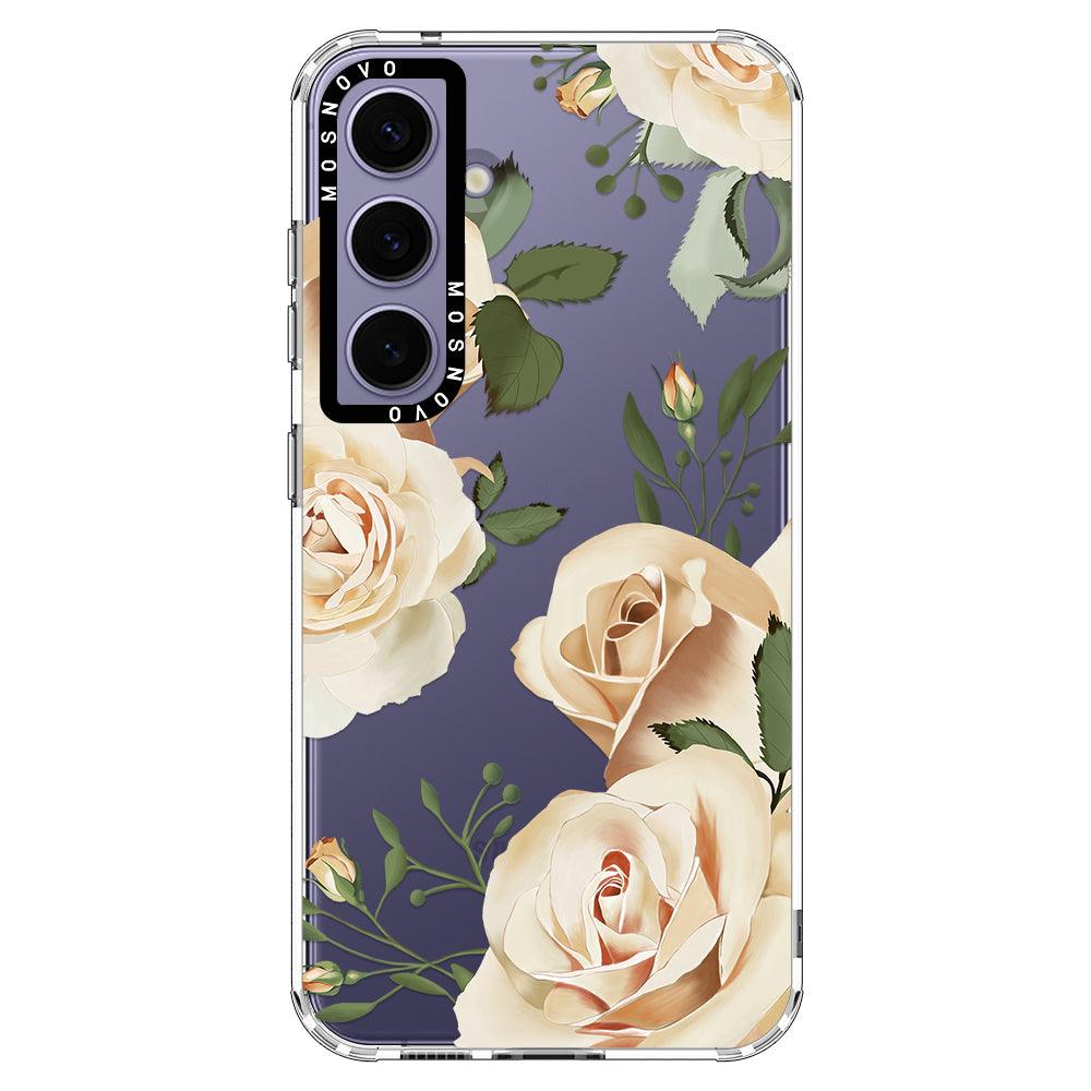 Champagne Rose Phone Case - Samsung Galaxy S24 Plus Case - MOSNOVO