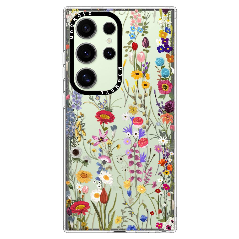 Wildflower Meadow Phone Case - Samsung Galaxy S24 Ultra Case - MOSNOVO