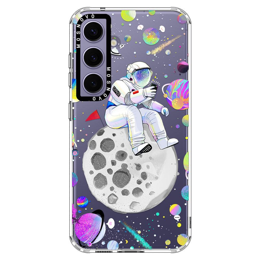 Astronaut Selfie Phone Case - Samsung Galaxy S24 Case - MOSNOVO