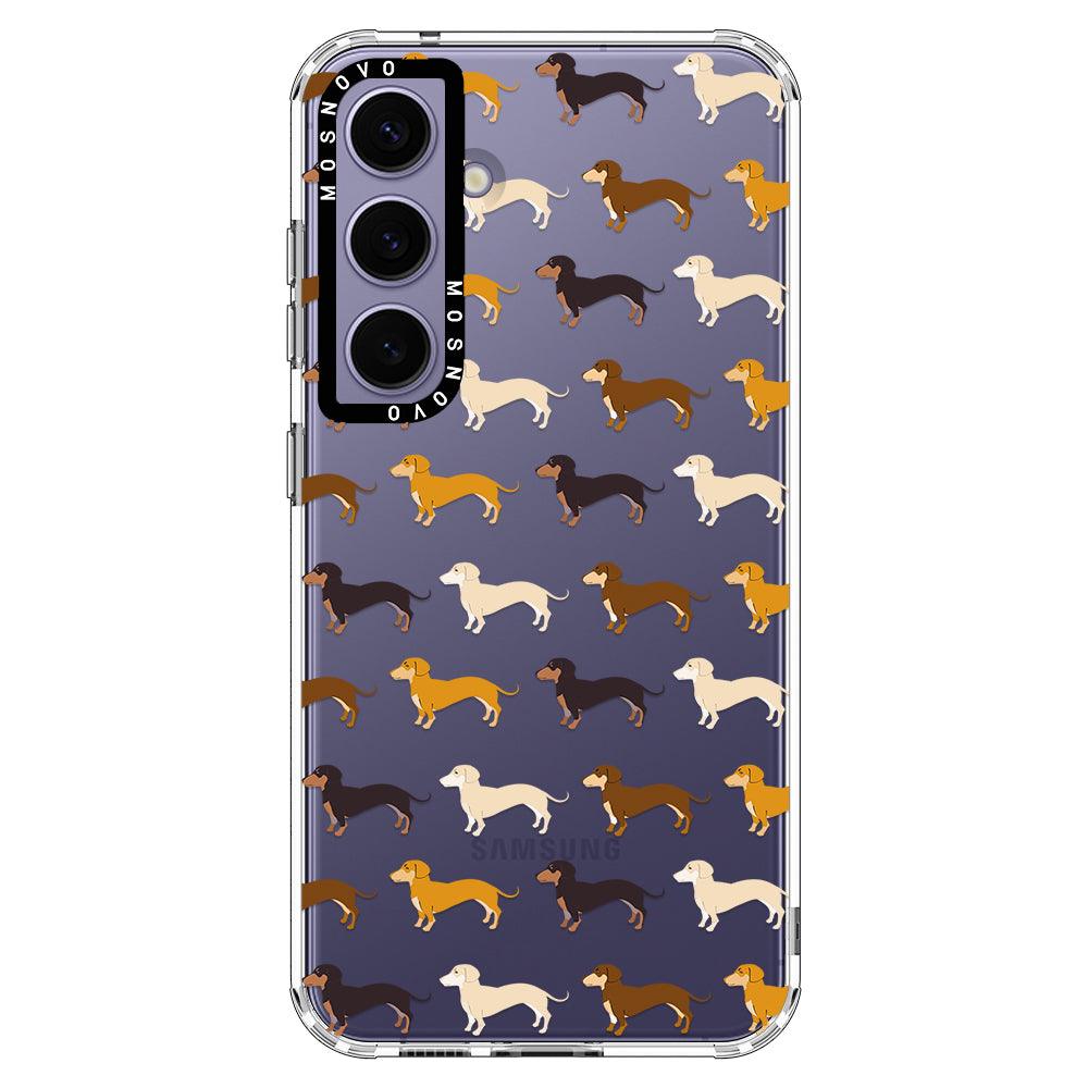 Cute Dachshund Phone Case - Samsung Galaxy S24 Case - MOSNOVO