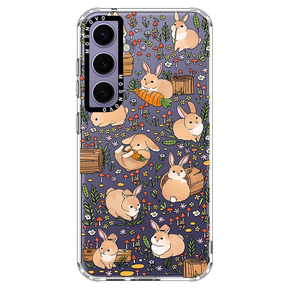 Bunny Garden Phone Case - Samsung Galaxy S24 Plus Case - MOSNOVO