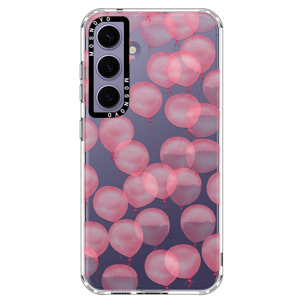 Pink Ballons Phone Case - Samsung Galaxy S24 Plus Case - MOSNOVO