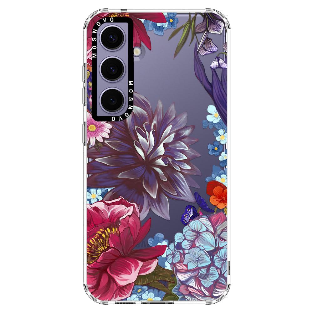 Lilac Floral Phone Case - Samsung Galaxy S24 Case - MOSNOVO