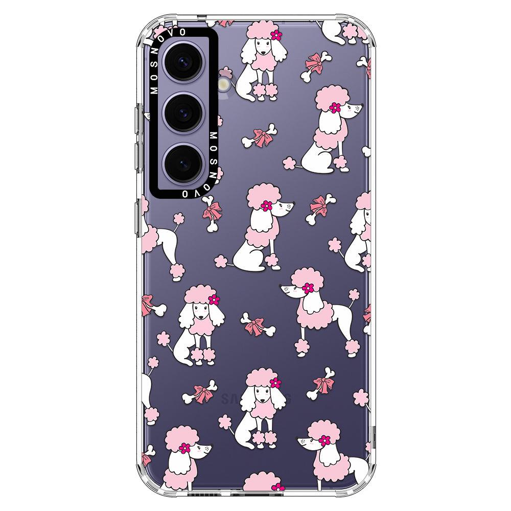 Pink Poodle Phone Case - Samsung Galaxy S24 Plus Case - MOSNOVO