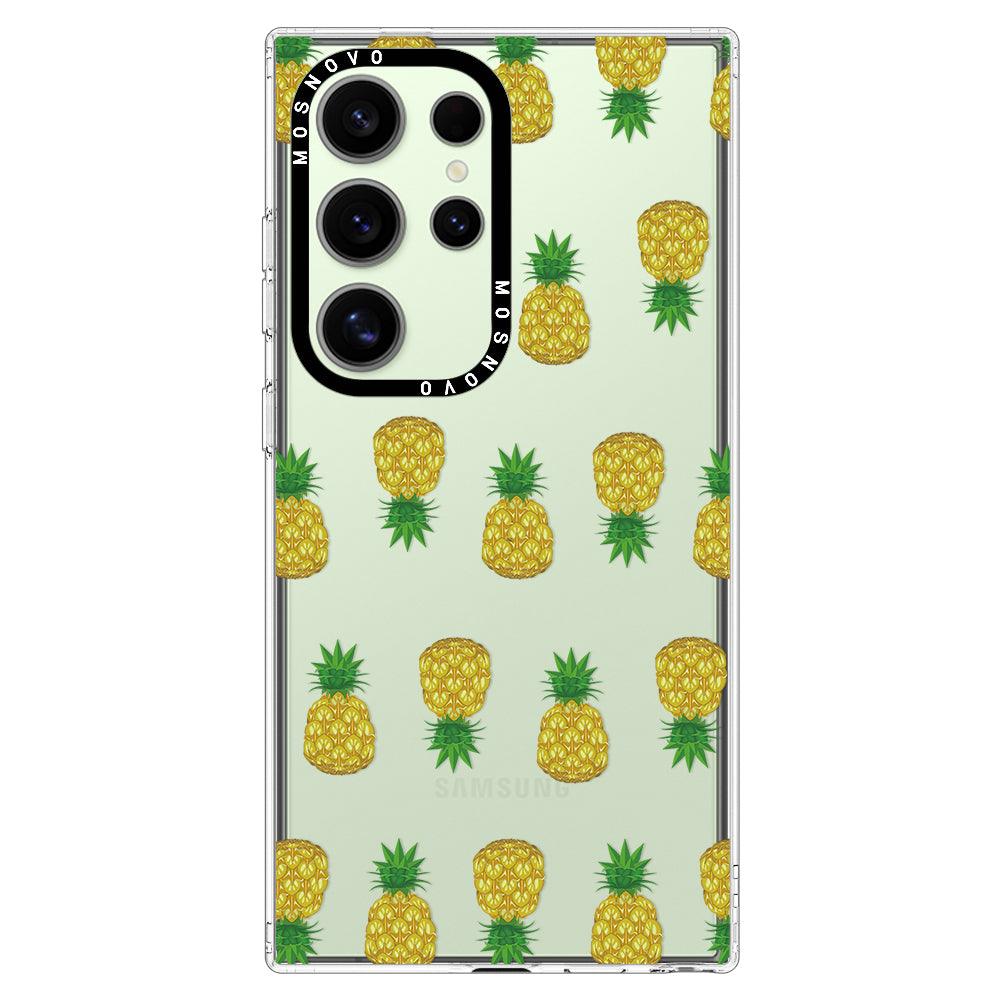 Cute Hawaiian Pineapple Phone Case - Samsung Galaxy S24 Ultra Case - MOSNOVO