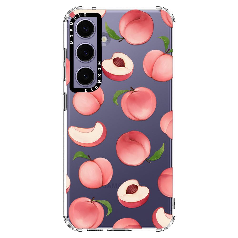 Cute Peach Phone Case - Samsung Galaxy S24 Case - MOSNOVO