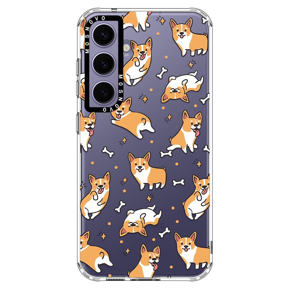 Cute Corgi Phone Case - Samsung Galaxy S24 Case - MOSNOVO