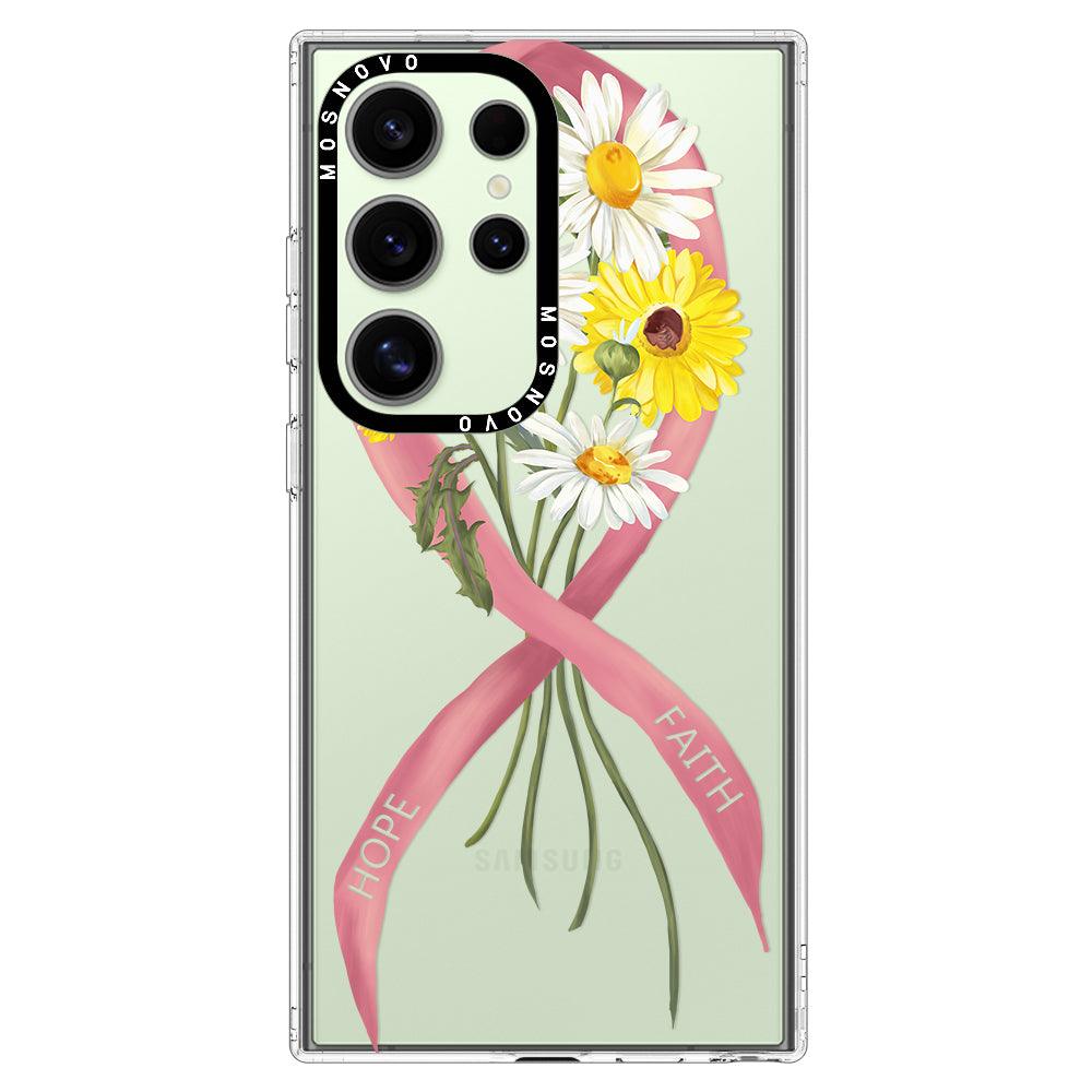 Breast Awareness Phone Case - Samsung Galaxy S24 Ultra Case - MOSNOVO