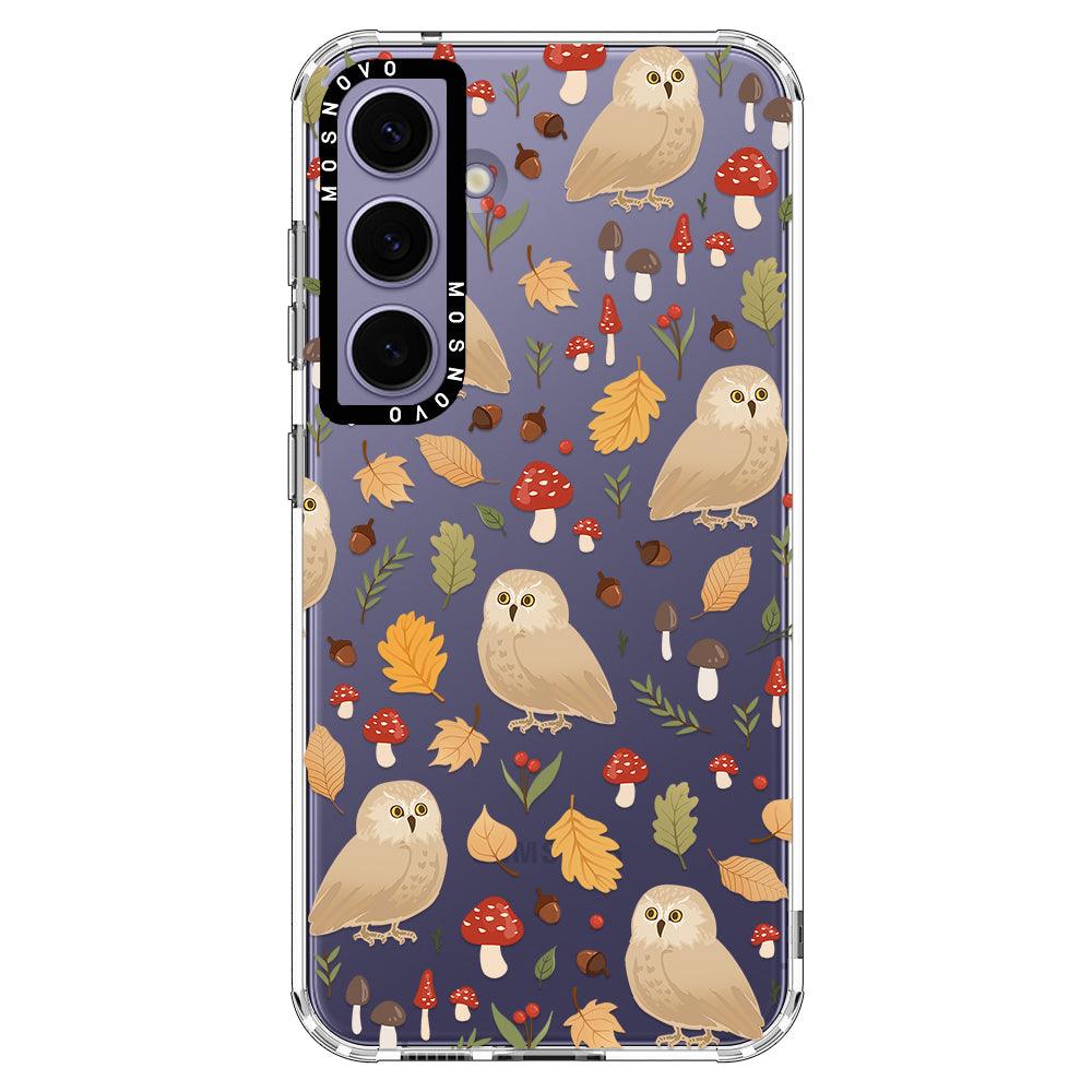 Autumn Owl Phone Case - Samsung Galaxy S24 Plus Case - MOSNOVO