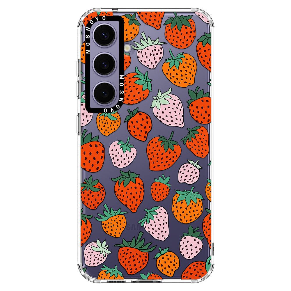 Cute Strawberry Phone Case - Samsung Galaxy S24 Case - MOSNOVO