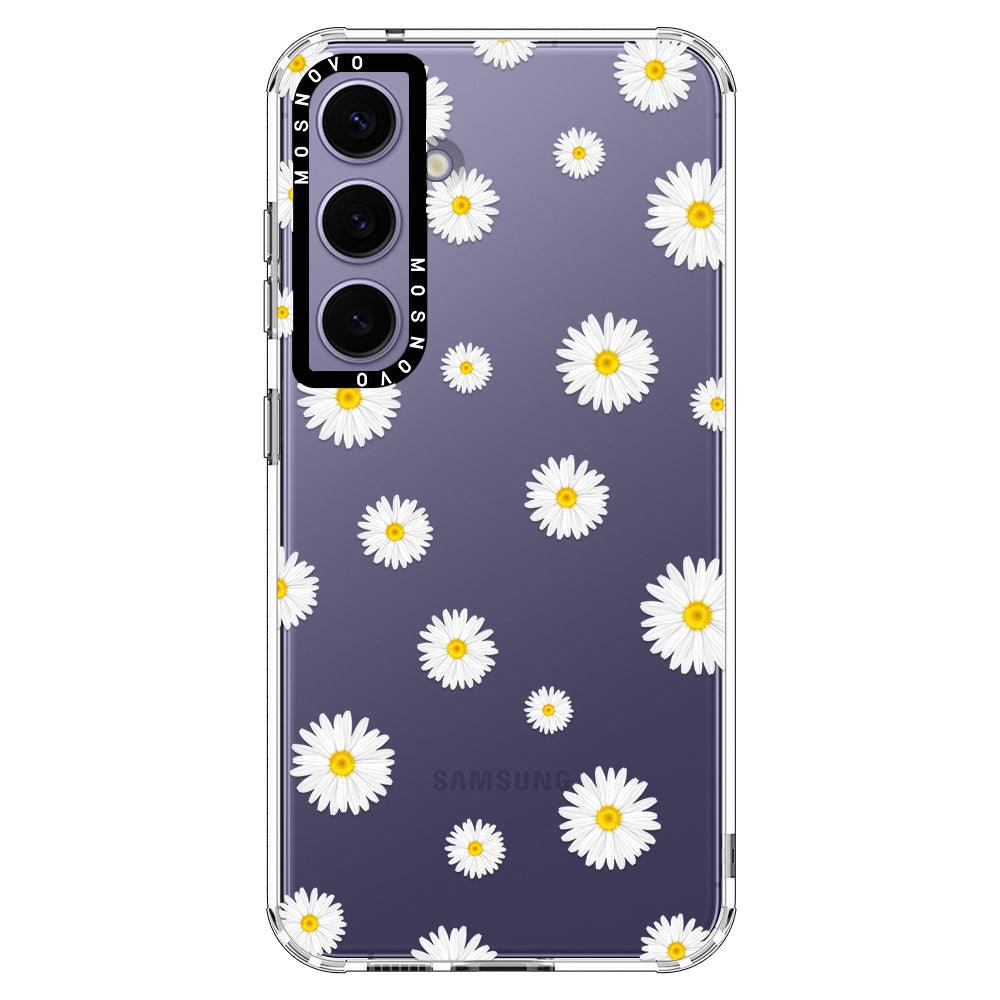 Daisy Floral Flower Phone Case - Samsung Galaxy S24 Case - MOSNOVO